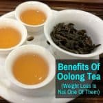 Oolong Tea Leaves And Cups