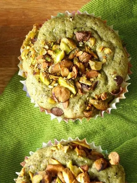 green tea pistachio muffin recipe