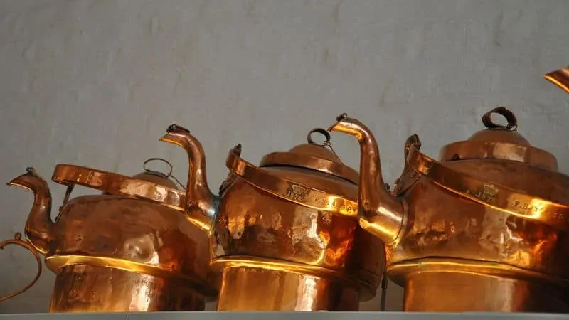 clean copper kettles