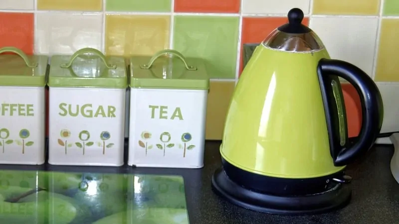 clean electric tea kettle