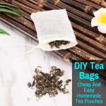A homemade tea bag