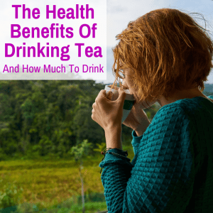 Woman drinking a healthy cup of tea