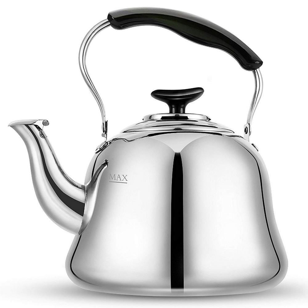 Mueller Austria Stove Top Whistling Tea Kettle - Only Culinary Grade  Stainless Steel Teapot With Cool Touch Ergonomic Handle And Straight Pour  Spout - Tea Maker Infuser Strainer Included : : Home