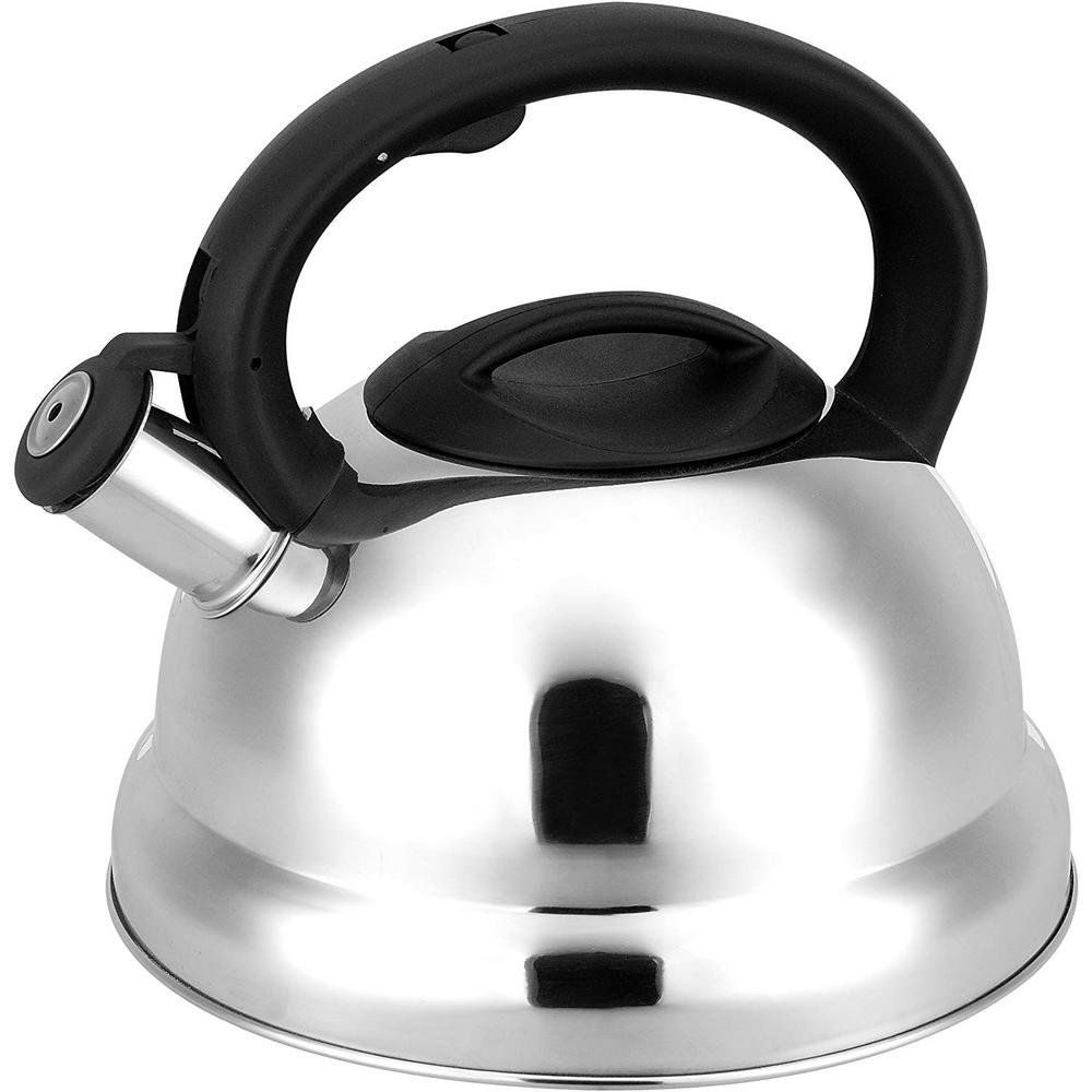 All-Clad Metal Crafters Stainless Steel 2QT Whistling Tea Kettle All Stoves