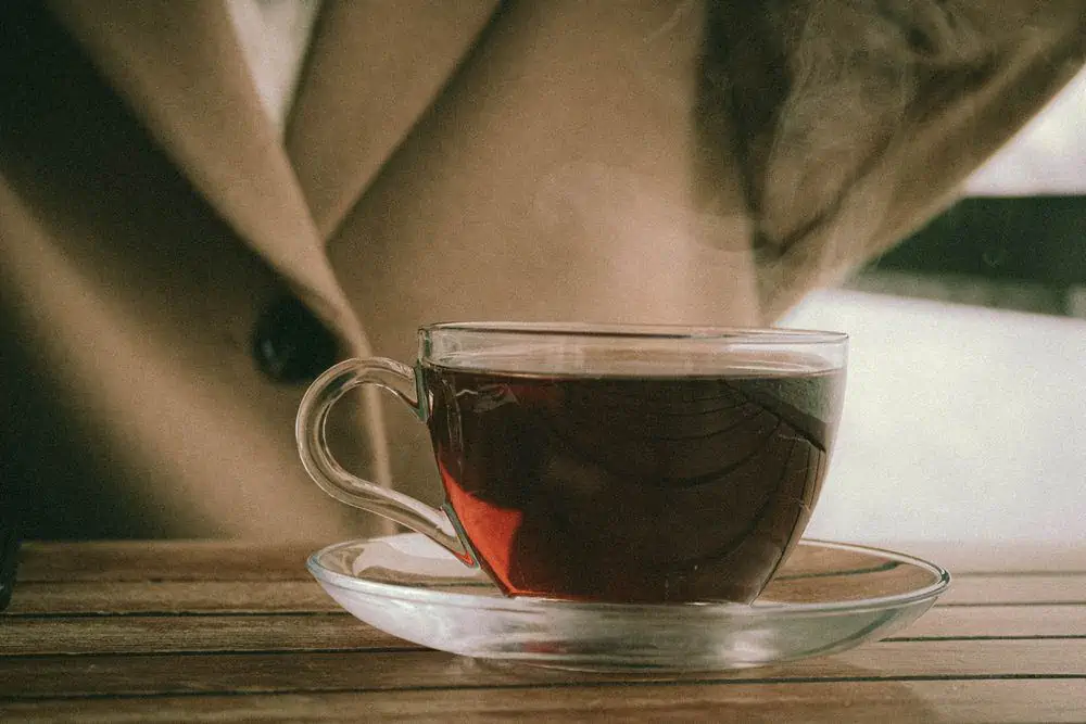 black tea in a cup