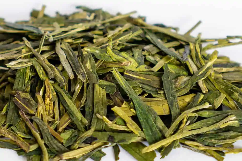 Dragon well tea leaves