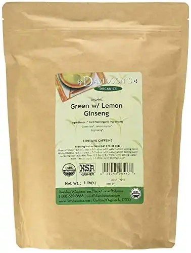 Davidson's Tea Green Tea  with Lemon Ginseng