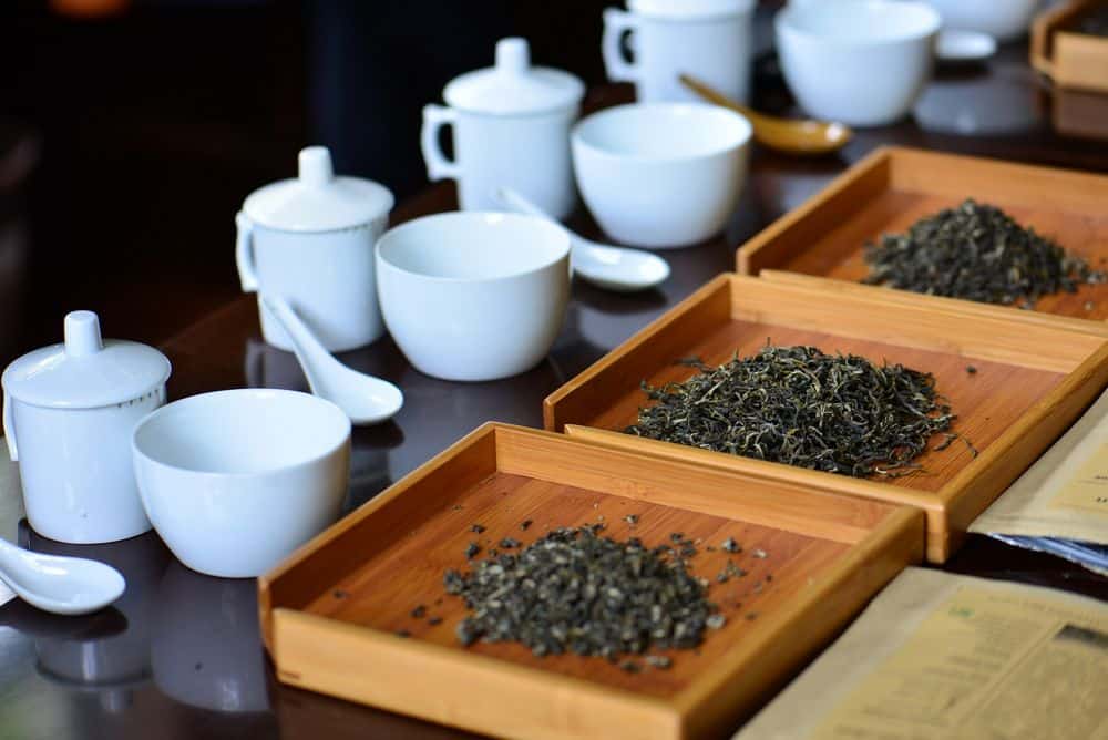 different green tea varieties