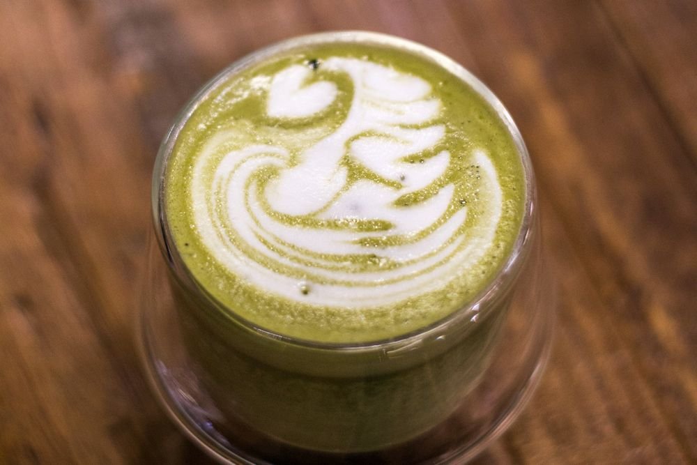 caffeinated matcha latte