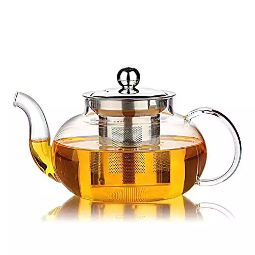 Hiware Glass Teapot with Stainless Steel Infuser