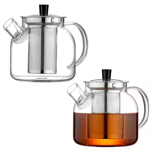 Ehugos Glass Teapot with Removable Infuser