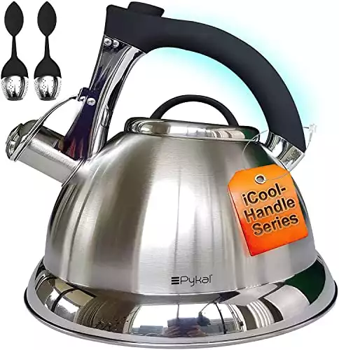 Pykal Whistling Tea Kettle with iCool Handle